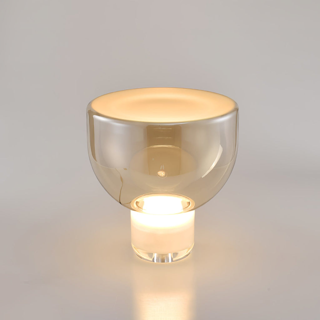 Aella | Elegant Glass Cone Table Lamp for Bedside or Living Room 0