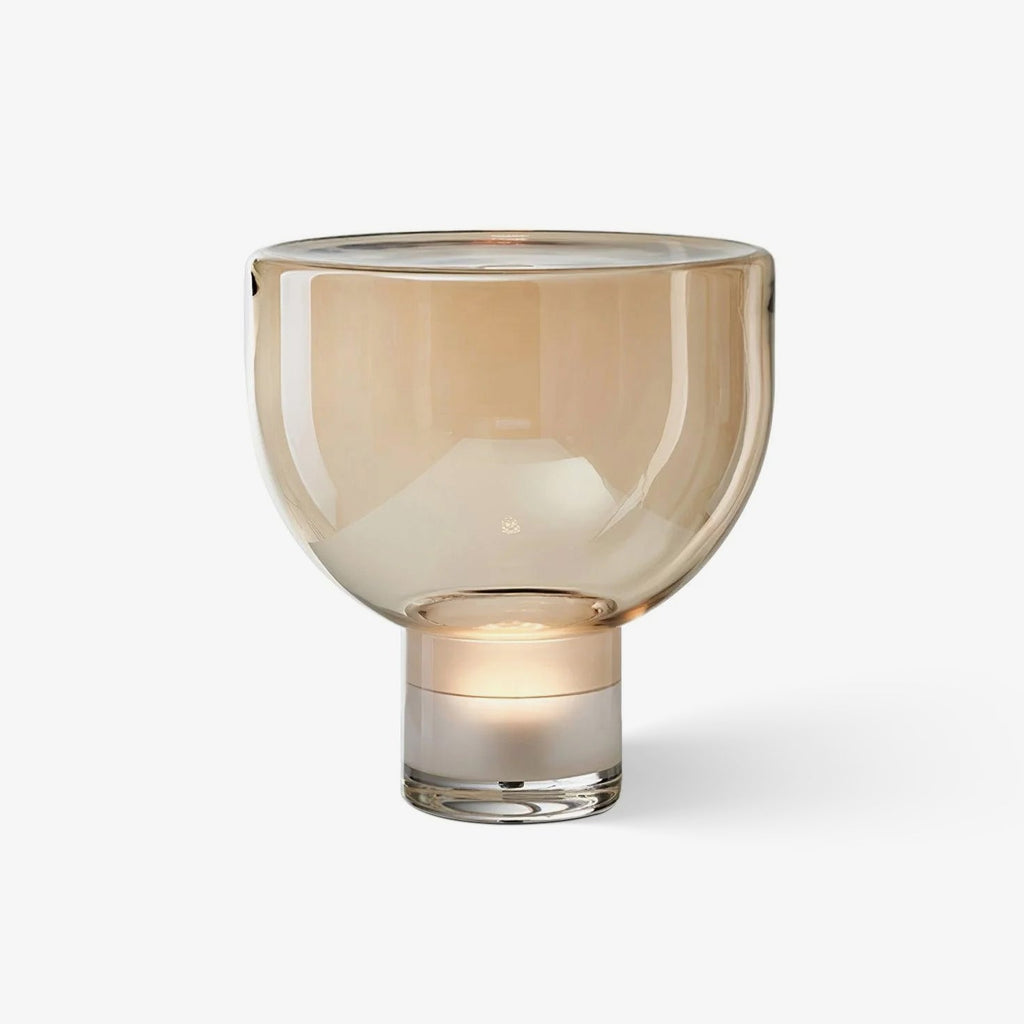 Aella | Elegant Glass Cone Table Lamp for Bedside or Living Room 1