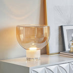 Aella | Elegant Glass Cone Table Lamp for Bedside or Living Room 2