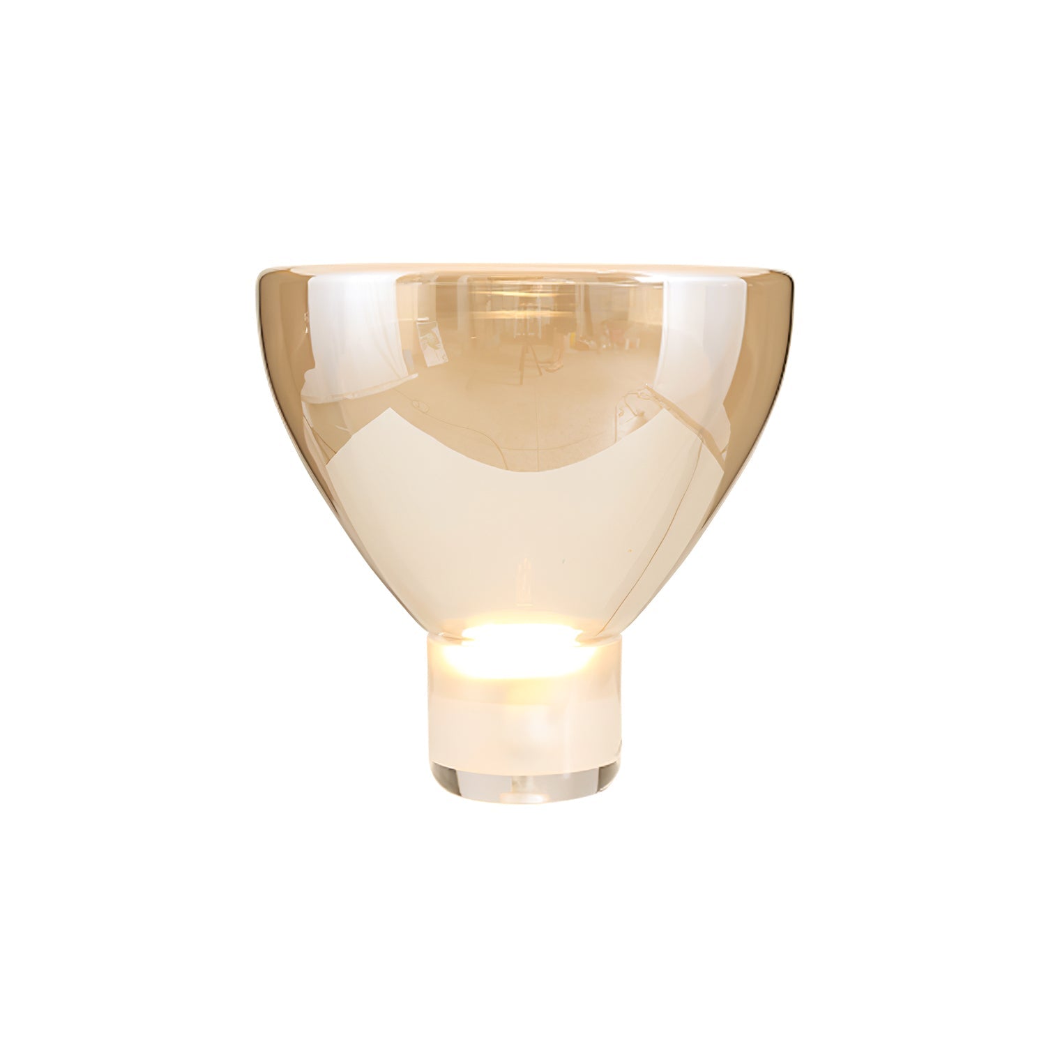 Aella | Elegant Glass Cone Table Lamp for Bedside or Living Room 9