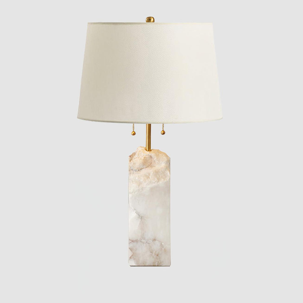 Alabaster Radiance | Elegant Contemporary Table Lamp for Bedroom or Living Room 0