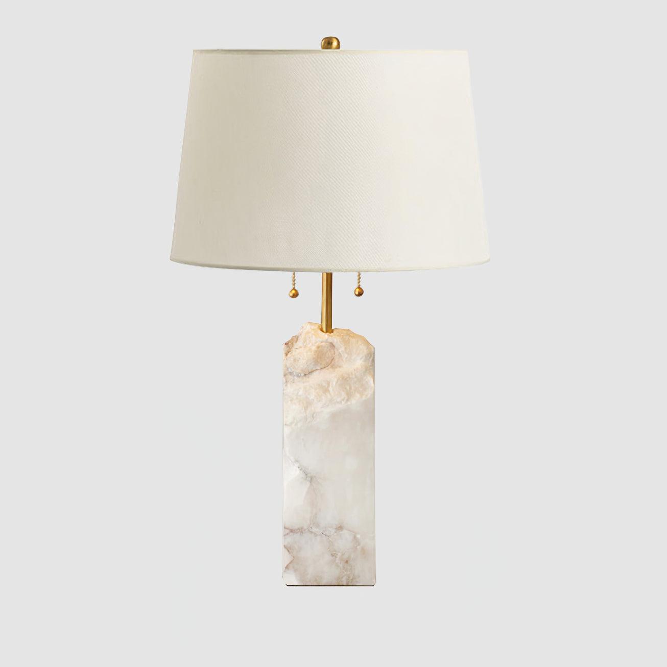 Alabaster Radiance | Elegant Contemporary Table Lamp for Bedroom or Living Room 0