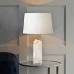 Alabaster Radiance | Elegant Contemporary Table Lamp for Bedroom or Living Room 3