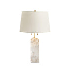 Alabaster Radiance | Elegant Contemporary Table Lamp for Bedroom or Living Room 8