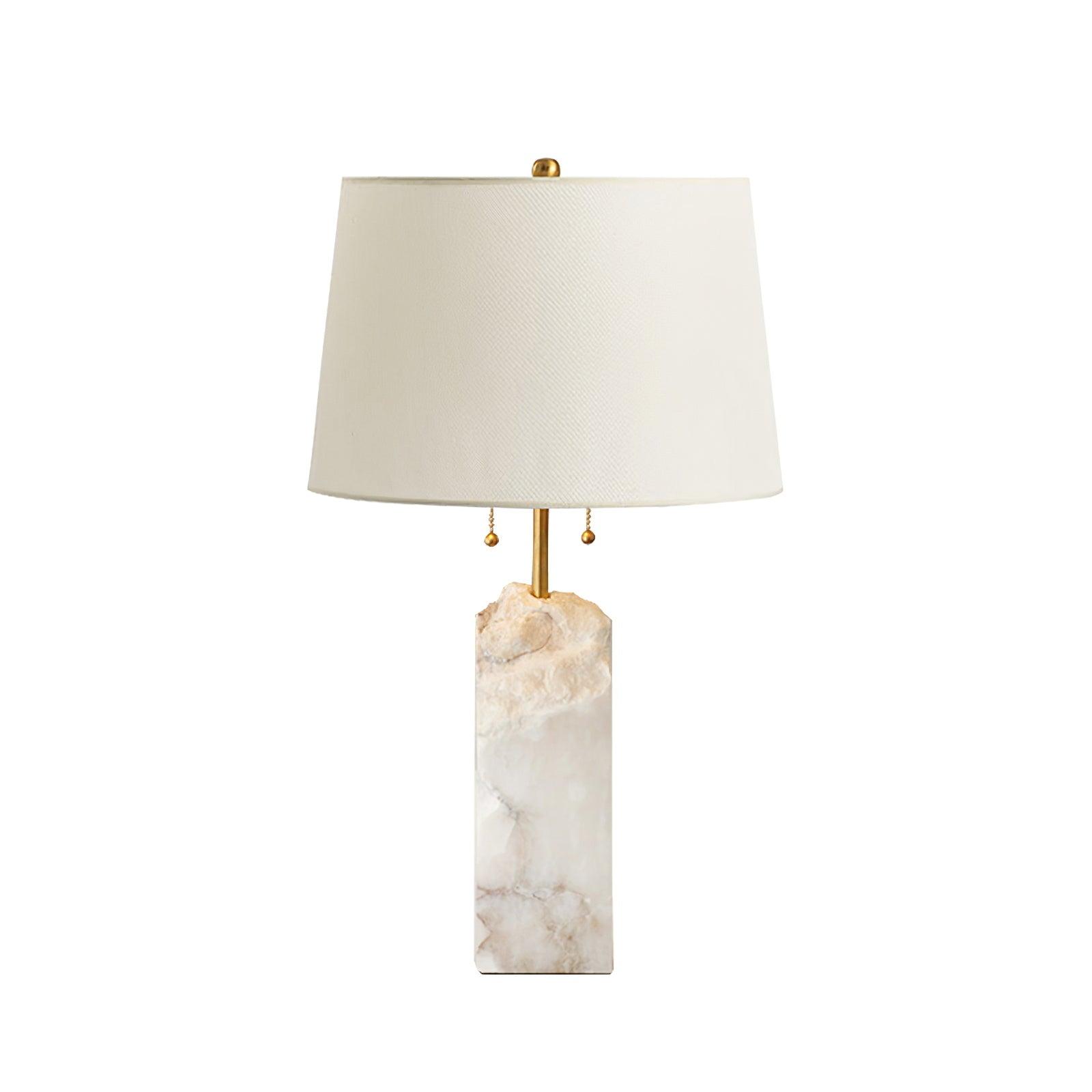 Alabaster Radiance | Elegant Contemporary Table Lamp for Bedroom or Living Room 8