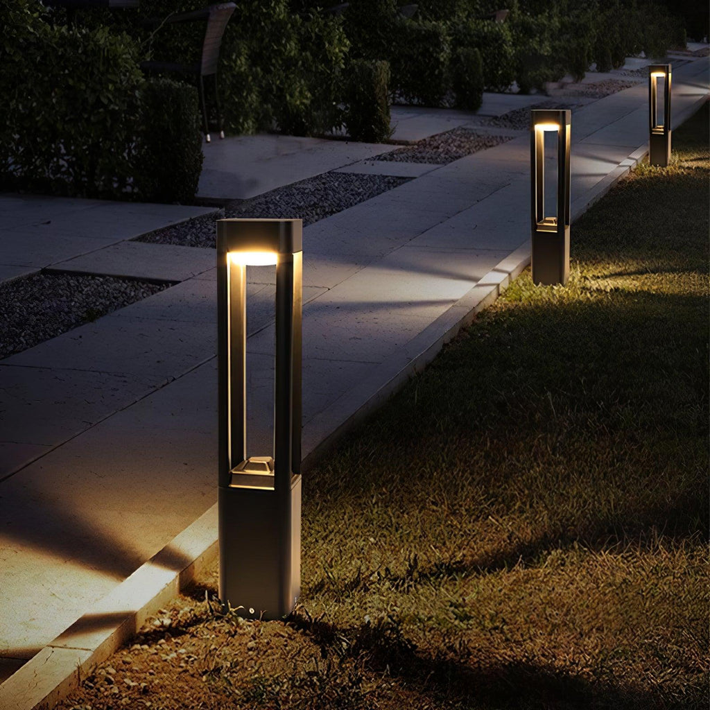 AluminaGlow | Modern Sleek Outdoor LED Garden Path Light Fixture 2