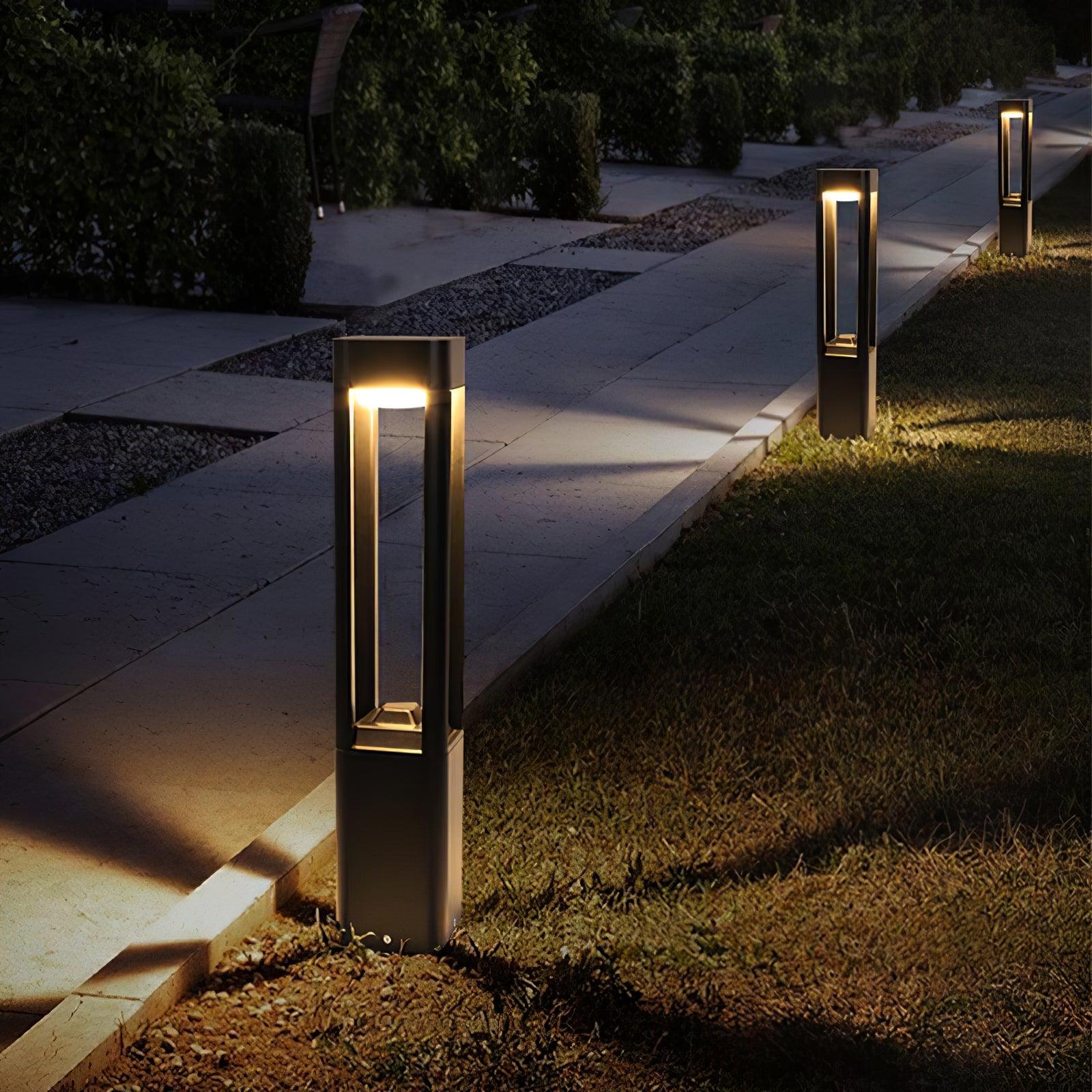 AluminaGlow | Modern Sleek Outdoor LED Garden Path Light Fixture 2