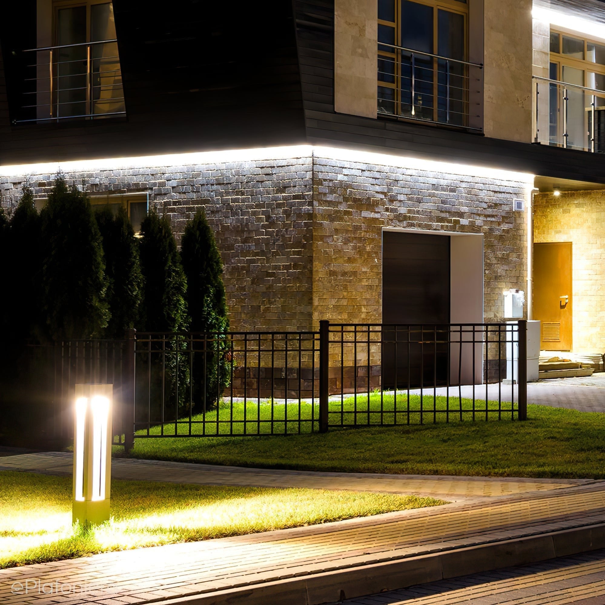 AluminaGlow | Modern Sleek Outdoor LED Garden Path Light Fixture 6