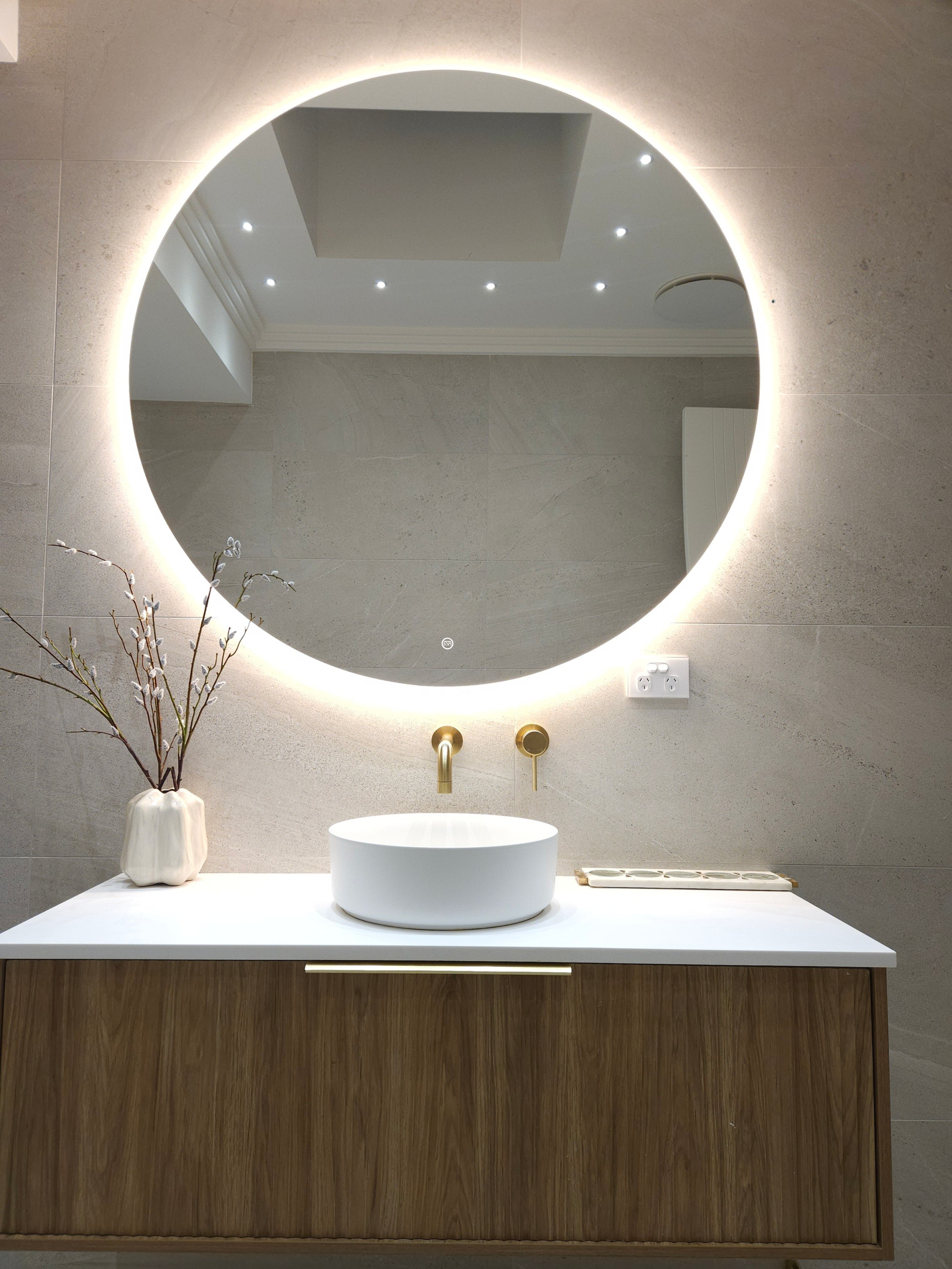 Amalfi | Stylish Dimmable LED Bathroom Mirror with Anti-Fog Function 2