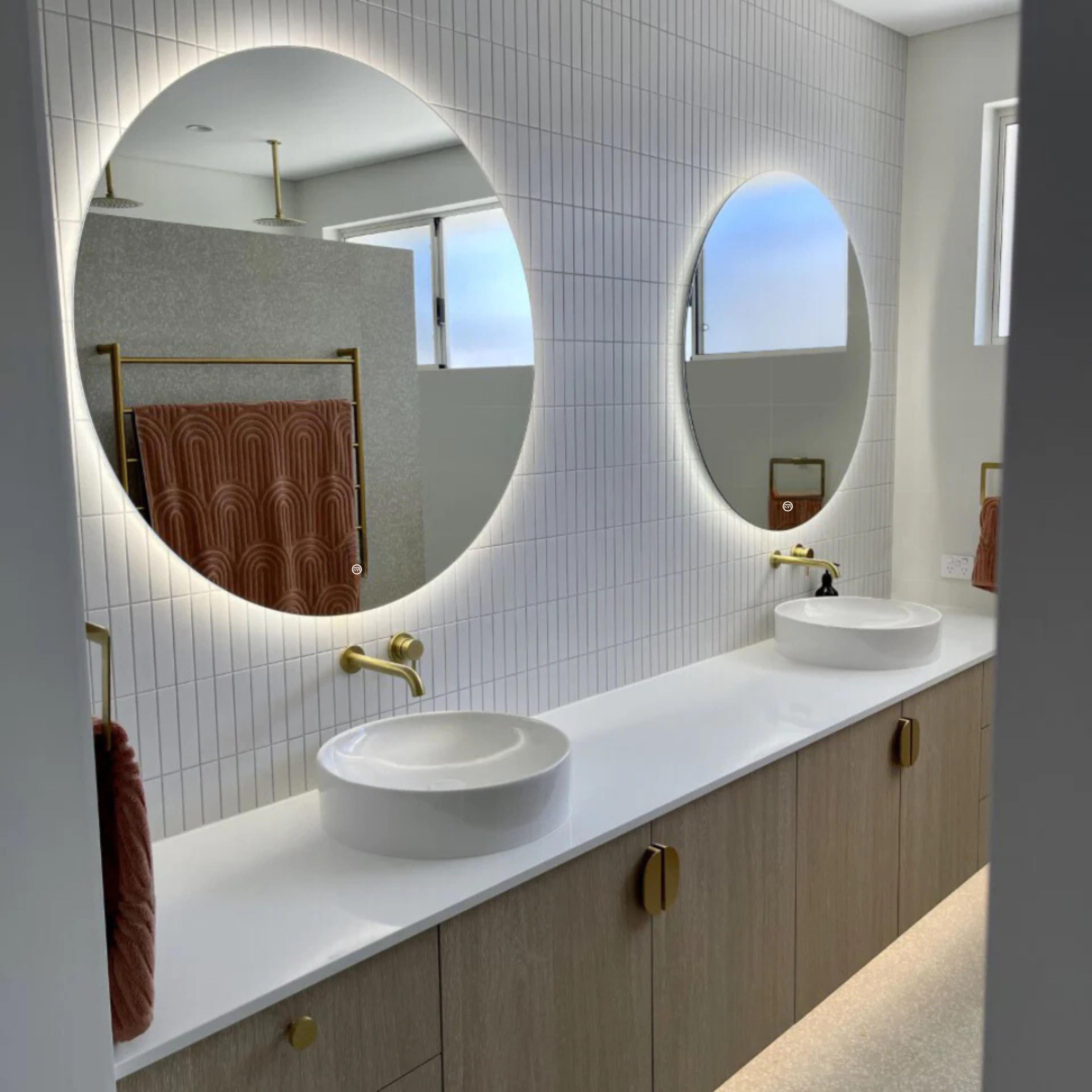 Amalfi | Stylish Dimmable LED Bathroom Mirror with Anti-Fog Function 3