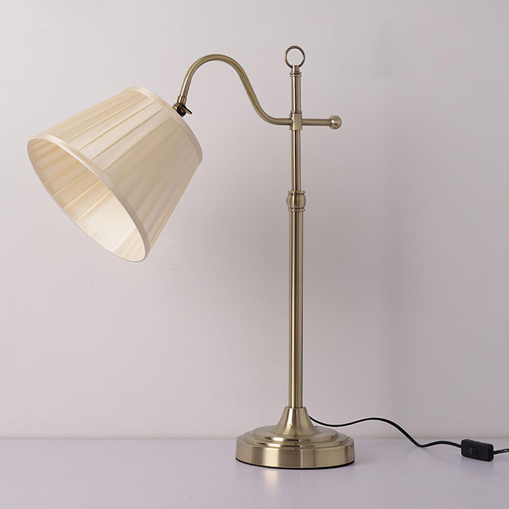 Antique Brass Elegance | Stylish Adjustable Table Lamp for Bedroom 4