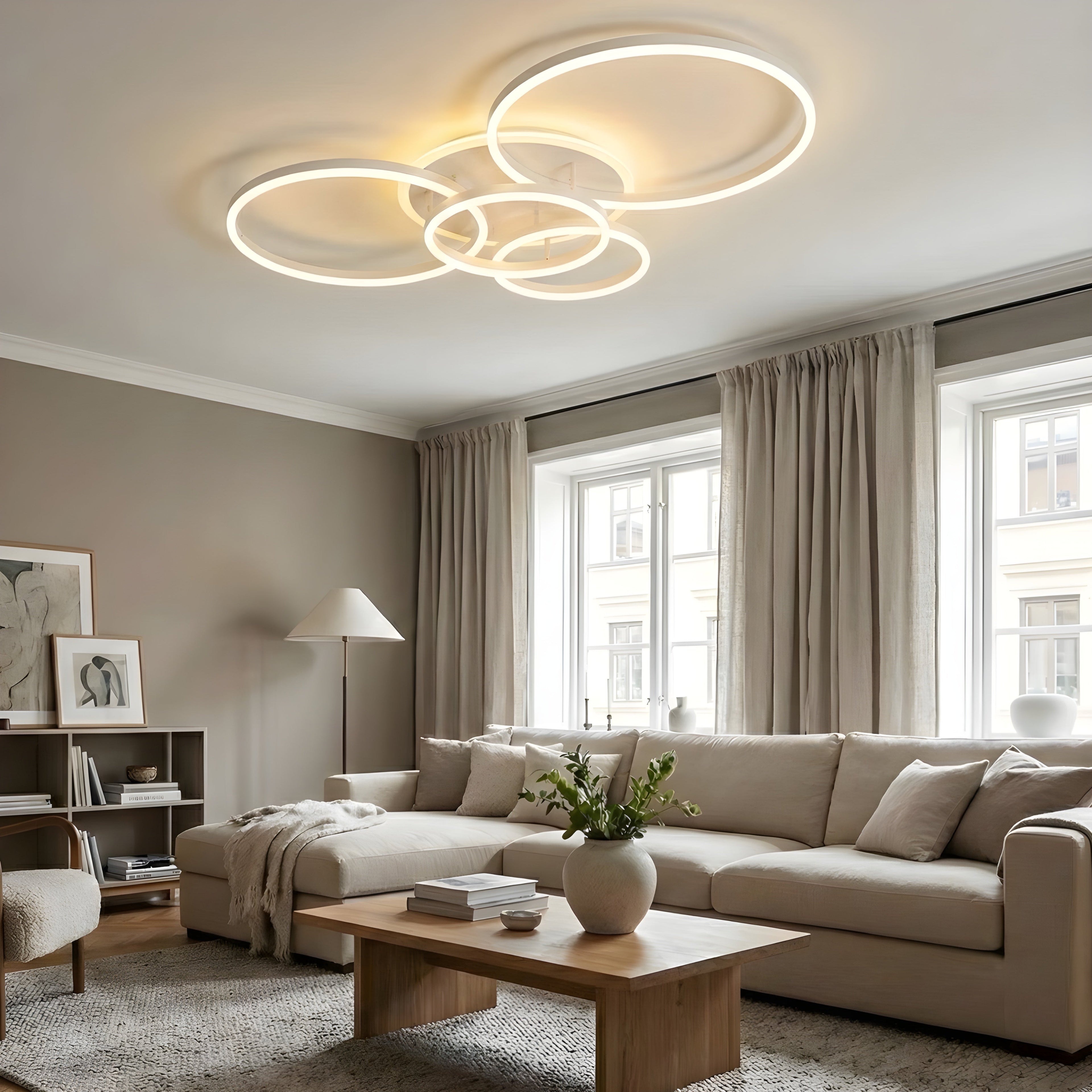 AquaLight | Modern Elegant LED Flush Mount Ceiling Light Fixture 13