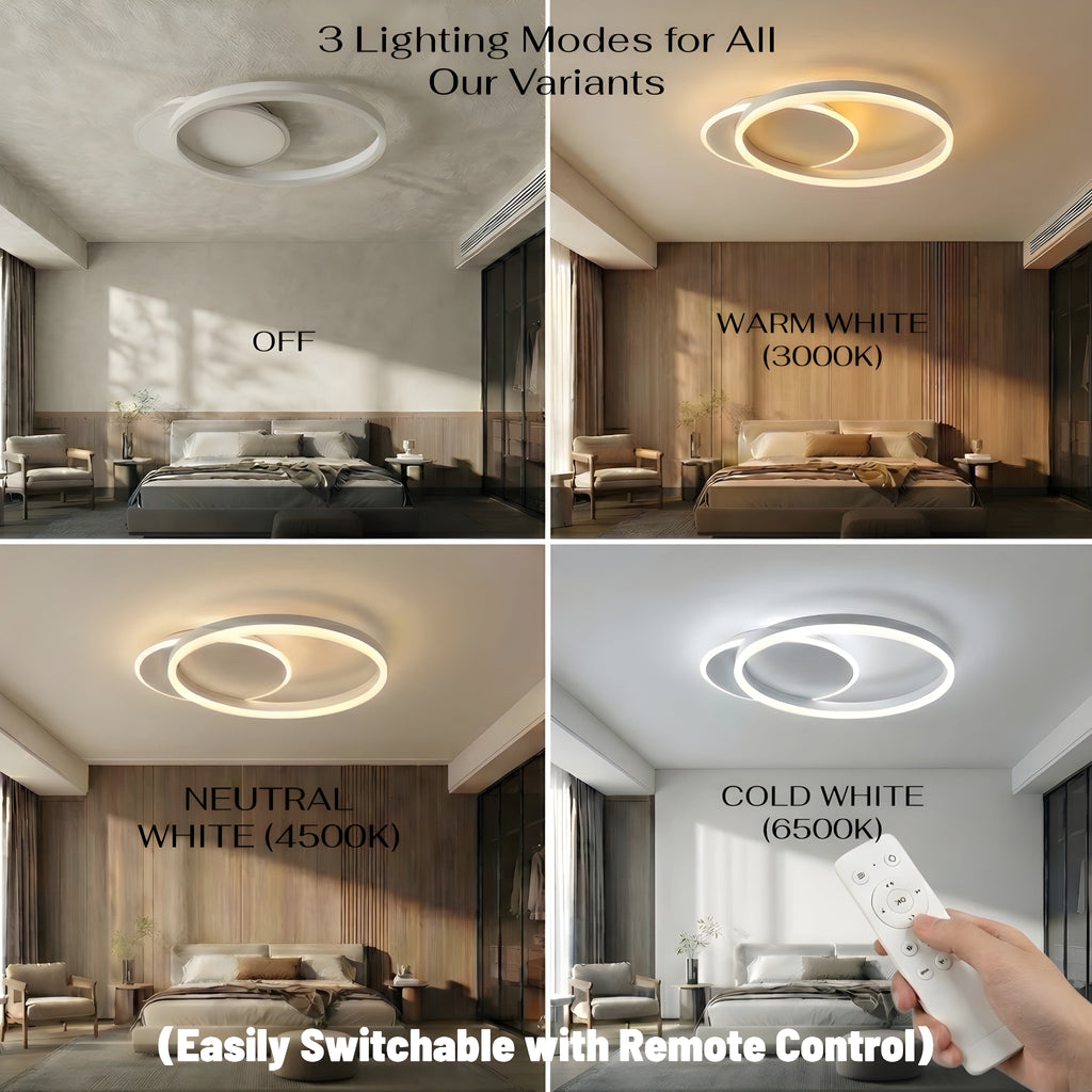 AquaLight | Modern Elegant LED Flush Mount Ceiling Light Fixture 2