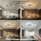 AquaLight | Modern Elegant LED Flush Mount Ceiling Light Fixture 2