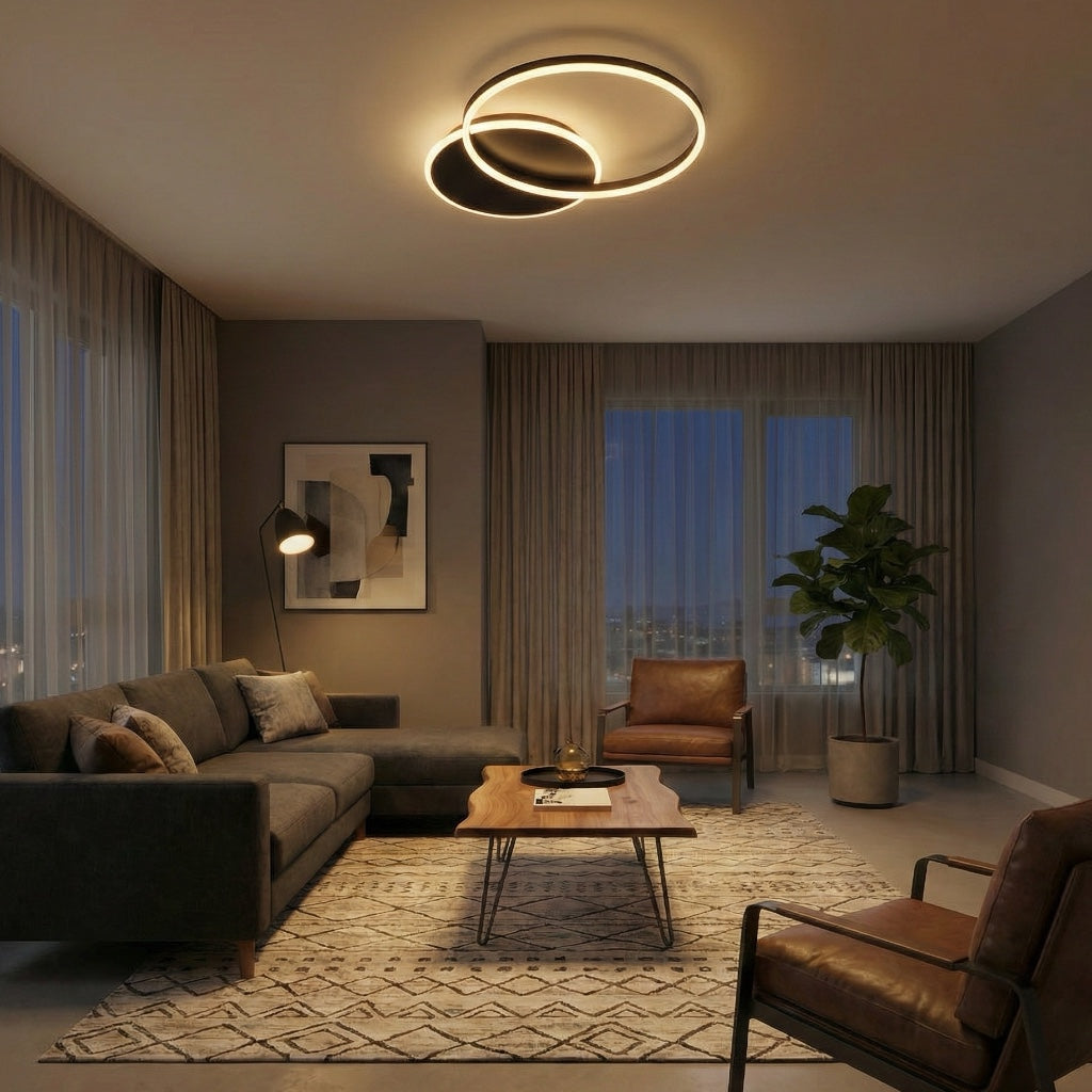 AquaLight | Modern Elegant LED Flush Mount Ceiling Light Fixture 5