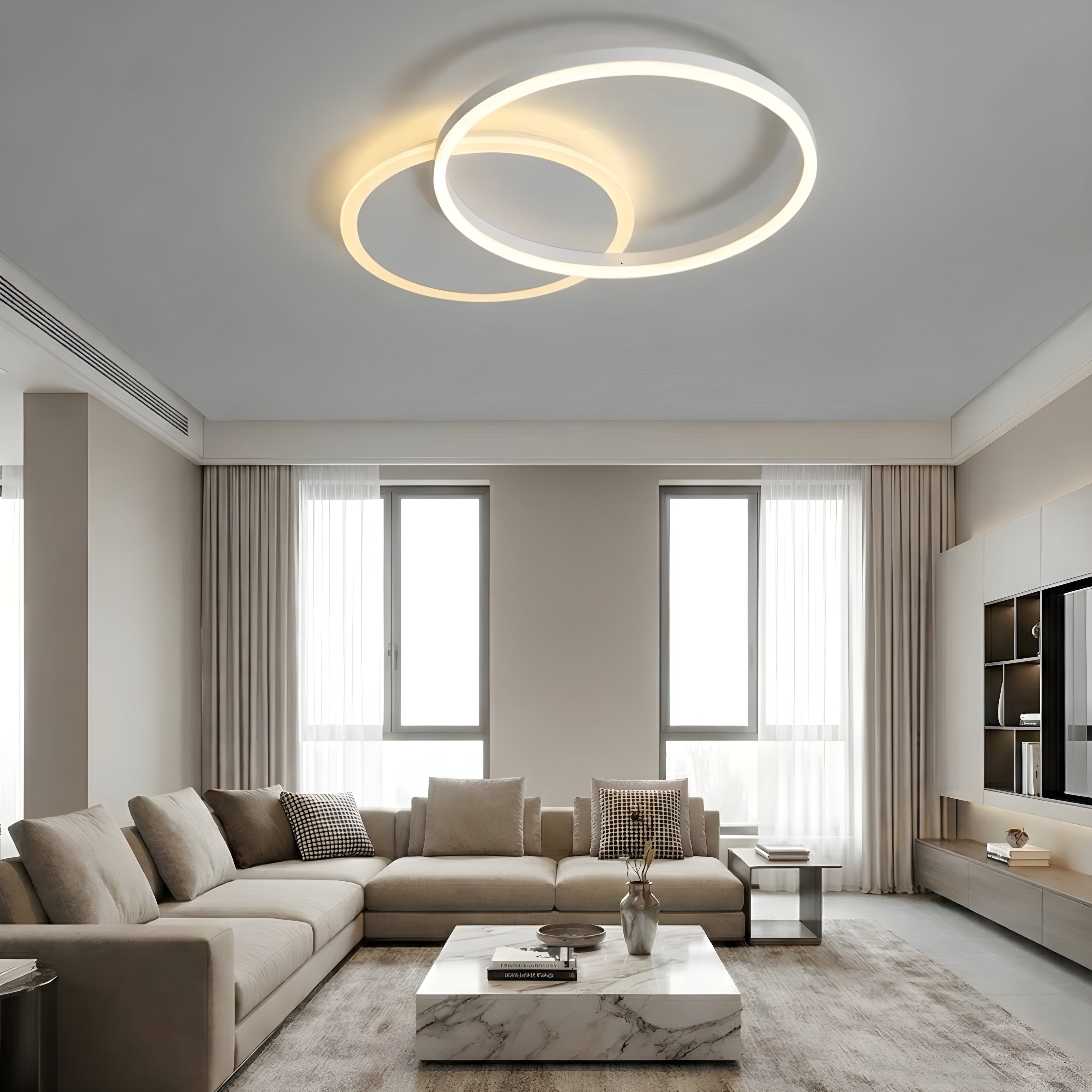 AquaLight | Modern Elegant LED Flush Mount Ceiling Light Fixture 6