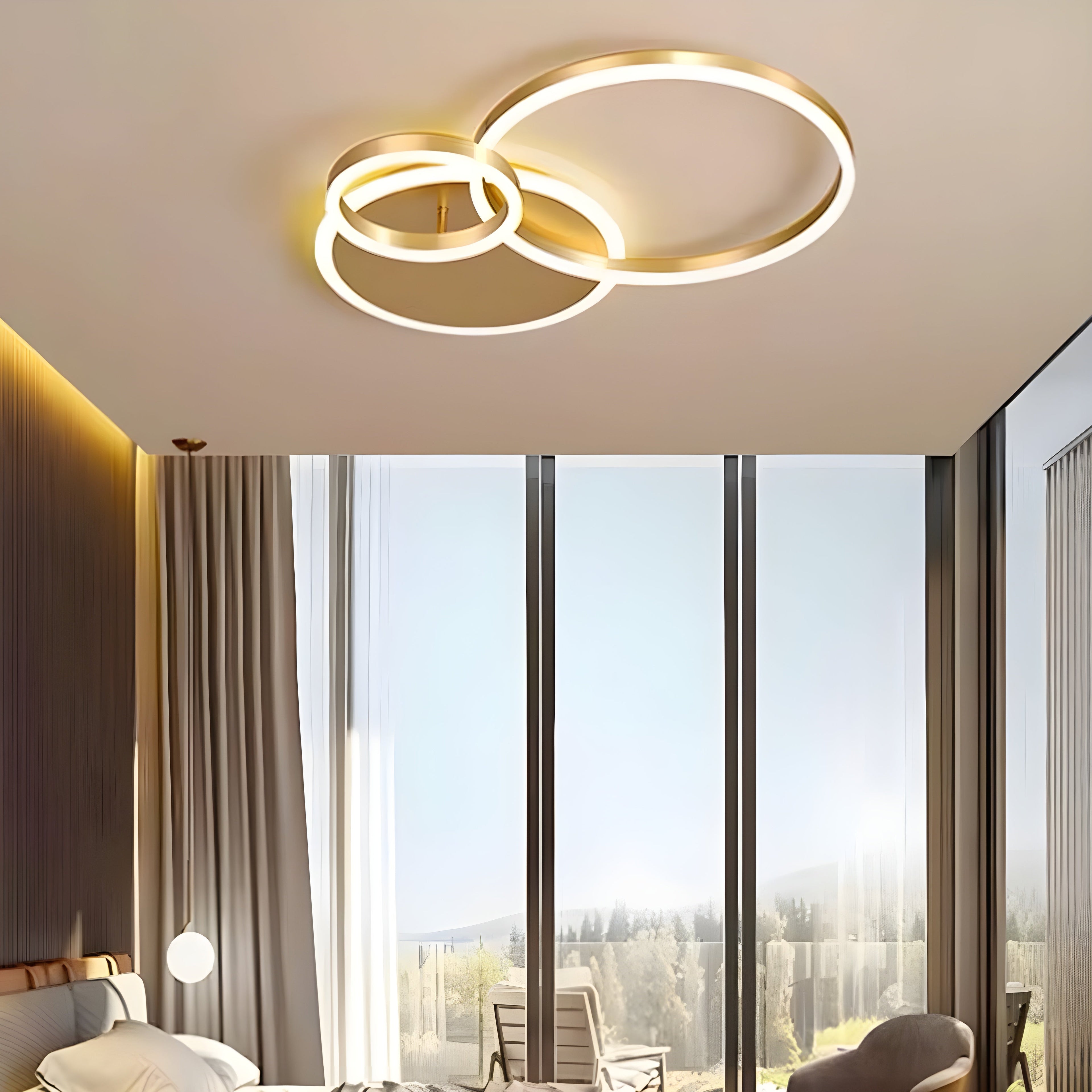 AquaLight | Modern Elegant LED Flush Mount Ceiling Light Fixture 7