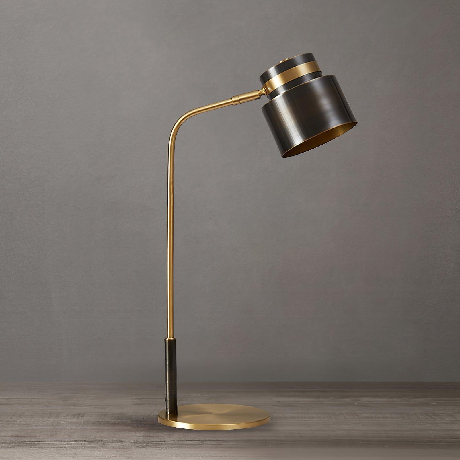 Ari | Elegant Brass and Black Metal Table Lamp for Bedroom or Desk 0