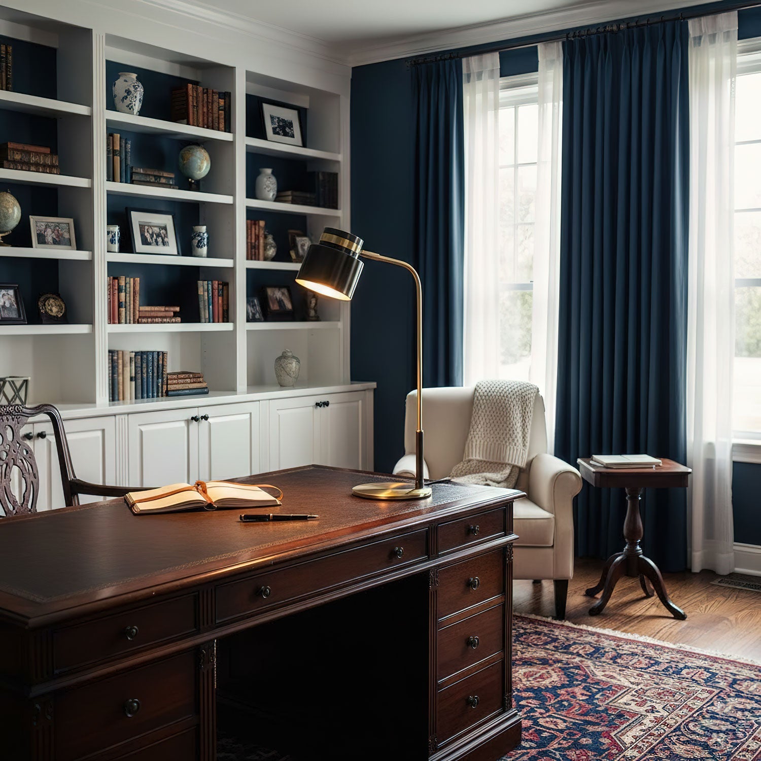 Ari | Elegant Brass and Black Metal Table Lamp for Bedroom or Desk 5