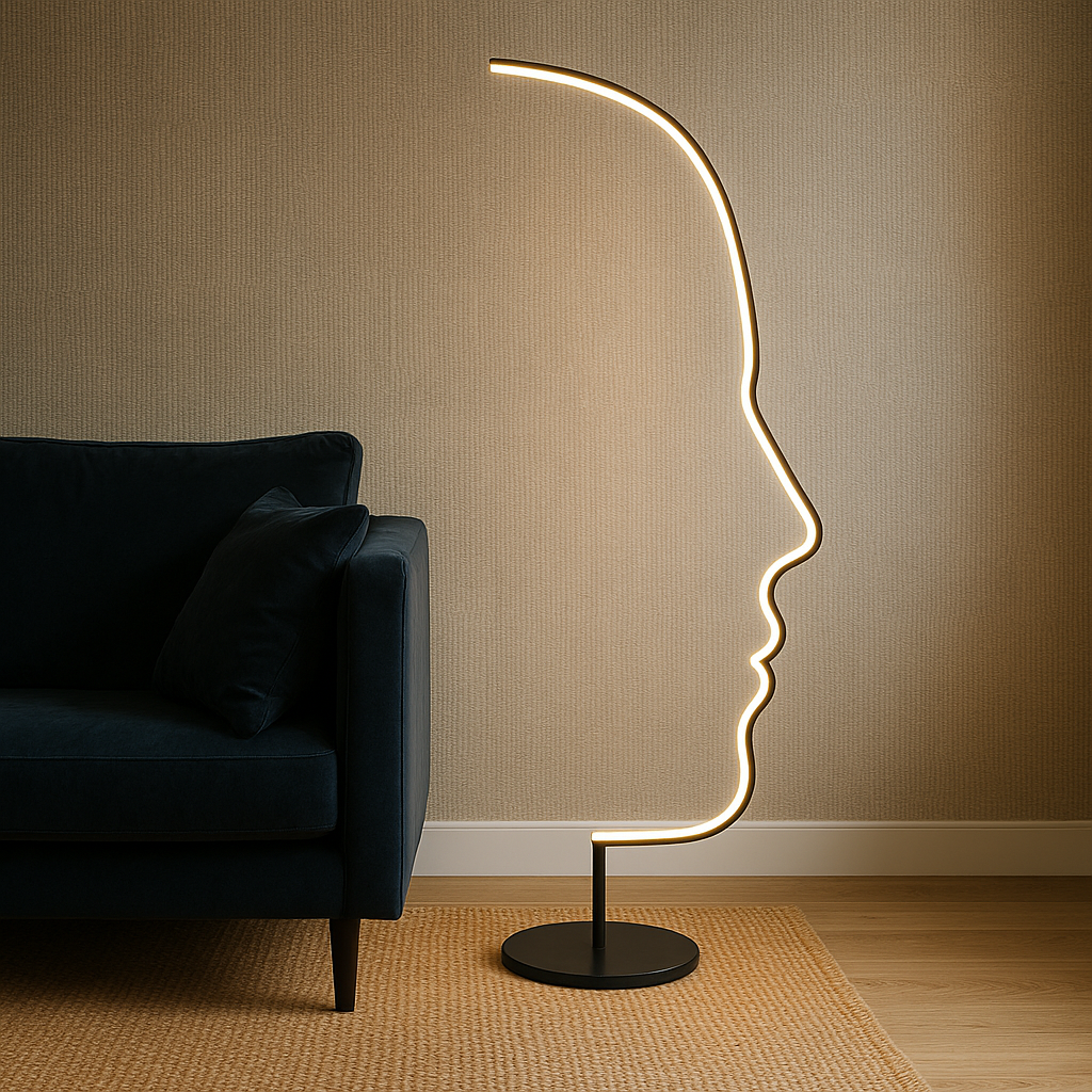 Artistic Glow | Elegant Modern Floor Lamp for Living Room Illumination 0