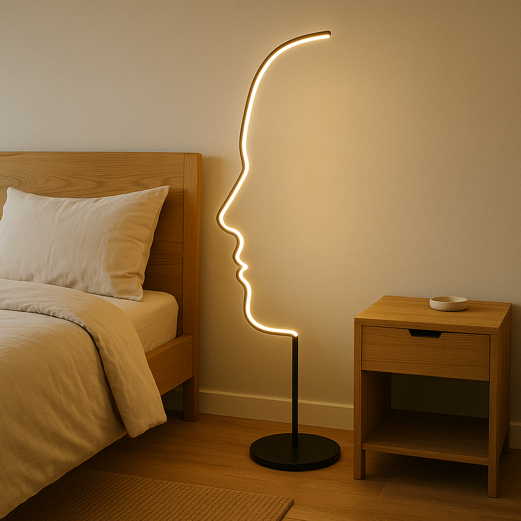 Artistic Glow | Elegant Modern Floor Lamp for Living Room Illumination 1