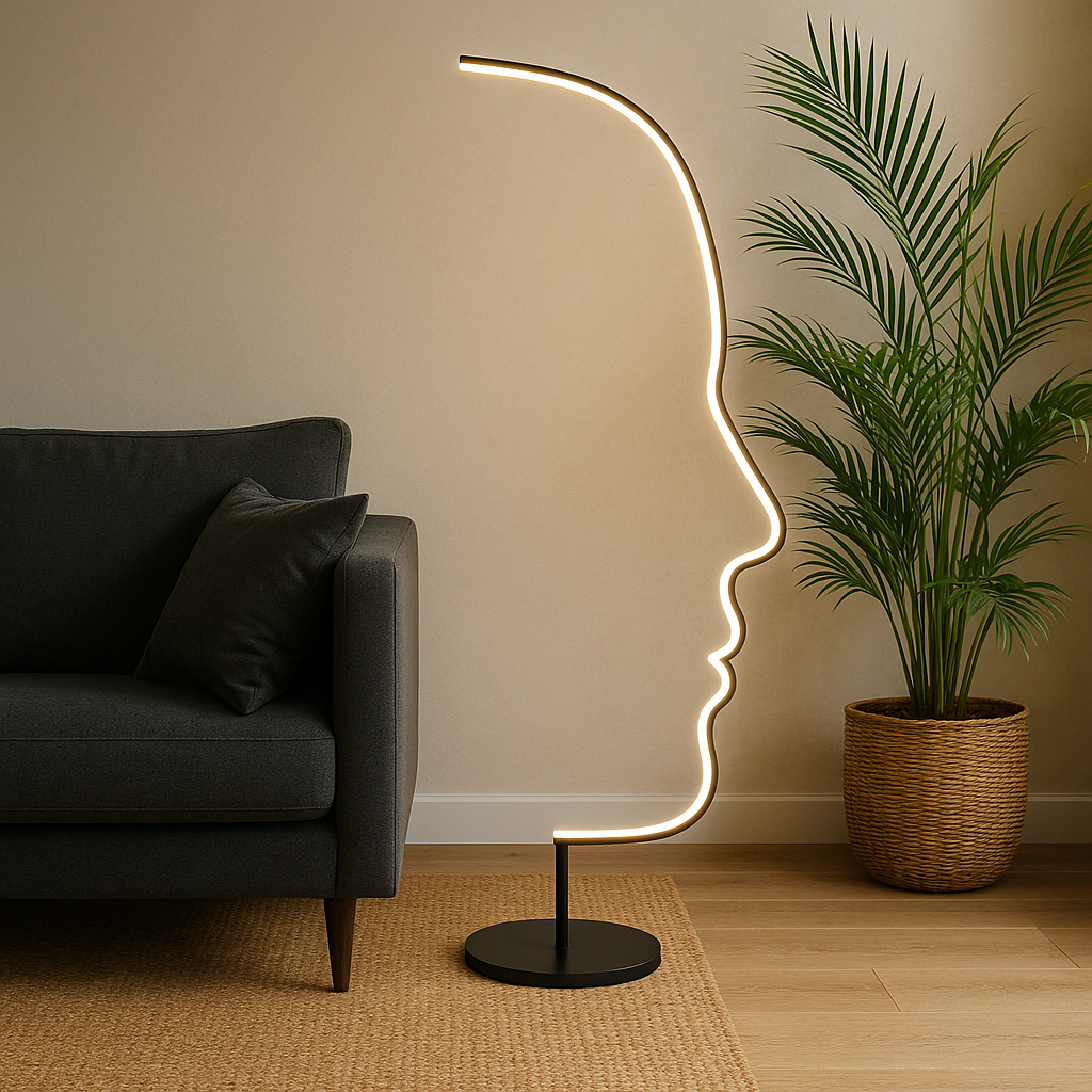 Artistic Glow | Elegant Modern Floor Lamp for Living Room Illumination 3