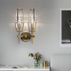 BrassAura | Elegant Modern Brass Bathroom Wall Lights Fixture 5