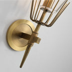 BrassAura | Elegant Modern Brass Bathroom Wall Lights Fixture 6