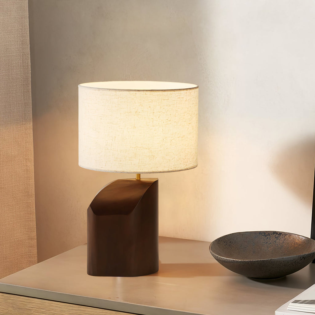 Bronze Elegance | Stylish Modern Curve Table Lamp for Bedroom & Living Room 0