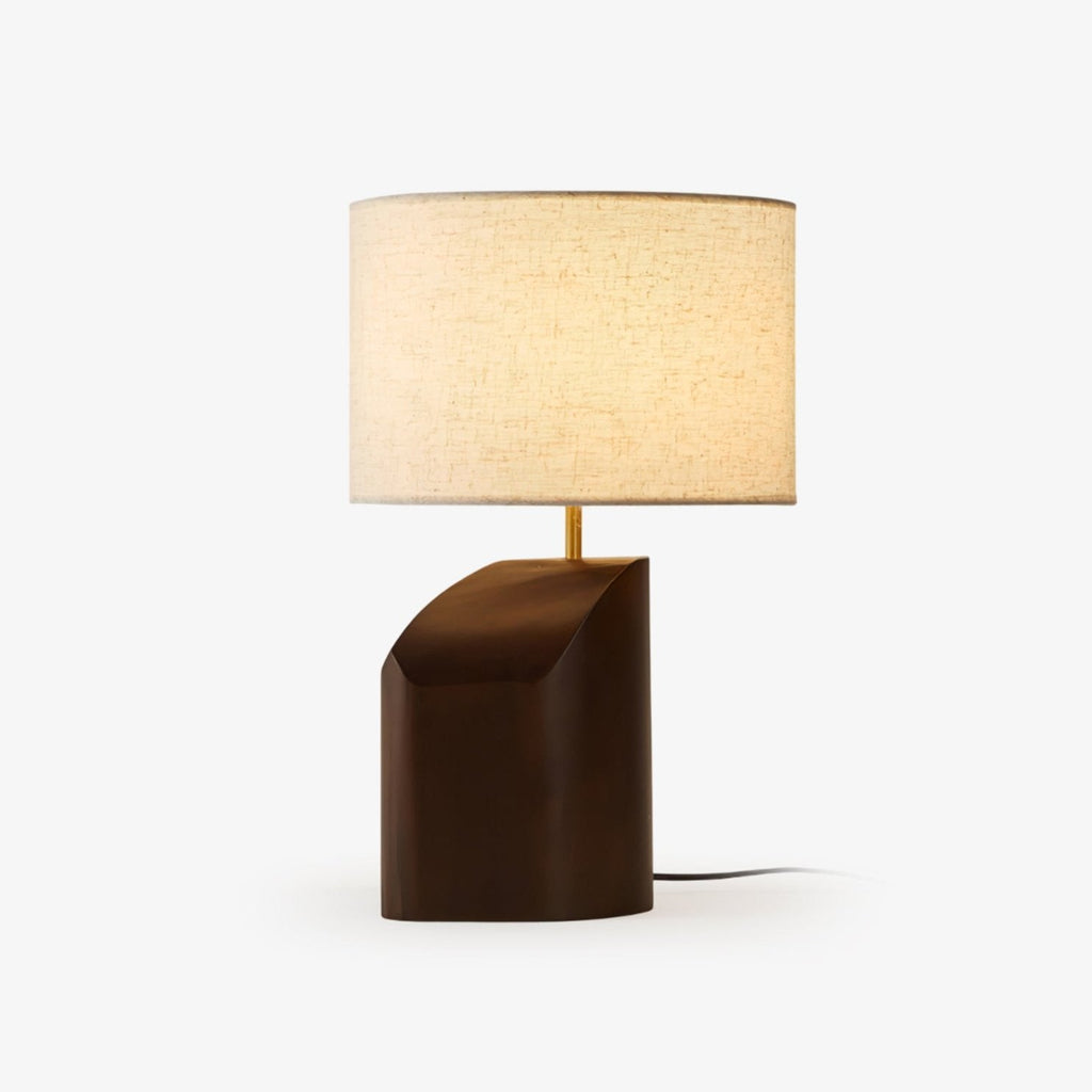 Bronze Elegance | Stylish Modern Curve Table Lamp for Bedroom & Living Room 1