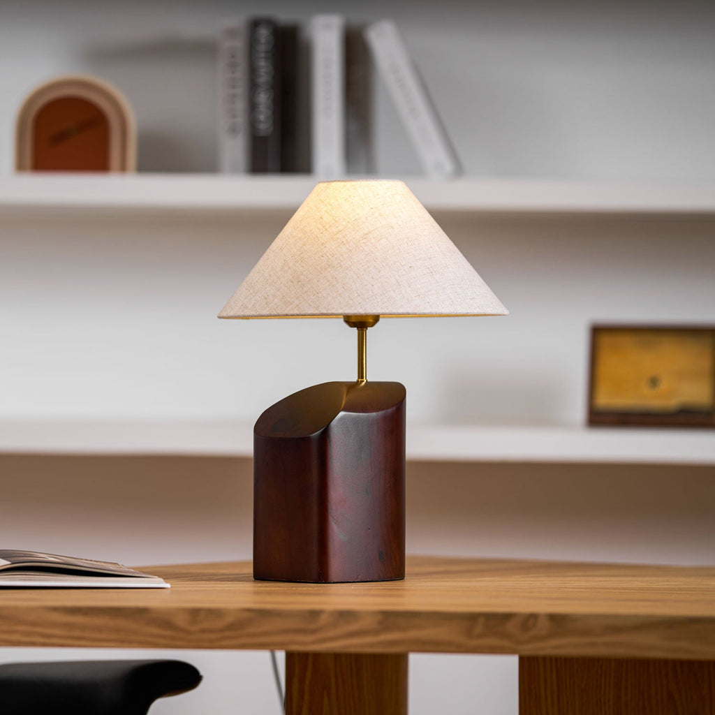 Bronze Elegance | Stylish Modern Curve Table Lamp for Bedroom & Living Room 4