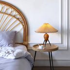 Burlwood Charm | Whimsical Handcrafted Table Lamp for Bedroom or Living Room 5