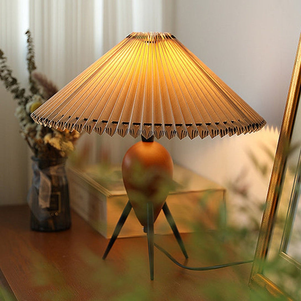 Burlwood Charm | Whimsical Handcrafted Table Lamp for Bedroom or Living Room 8