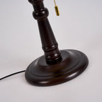 Carina | Elegant Wooden Base Fabric Table Lamp for Bedroom Ambiance 5