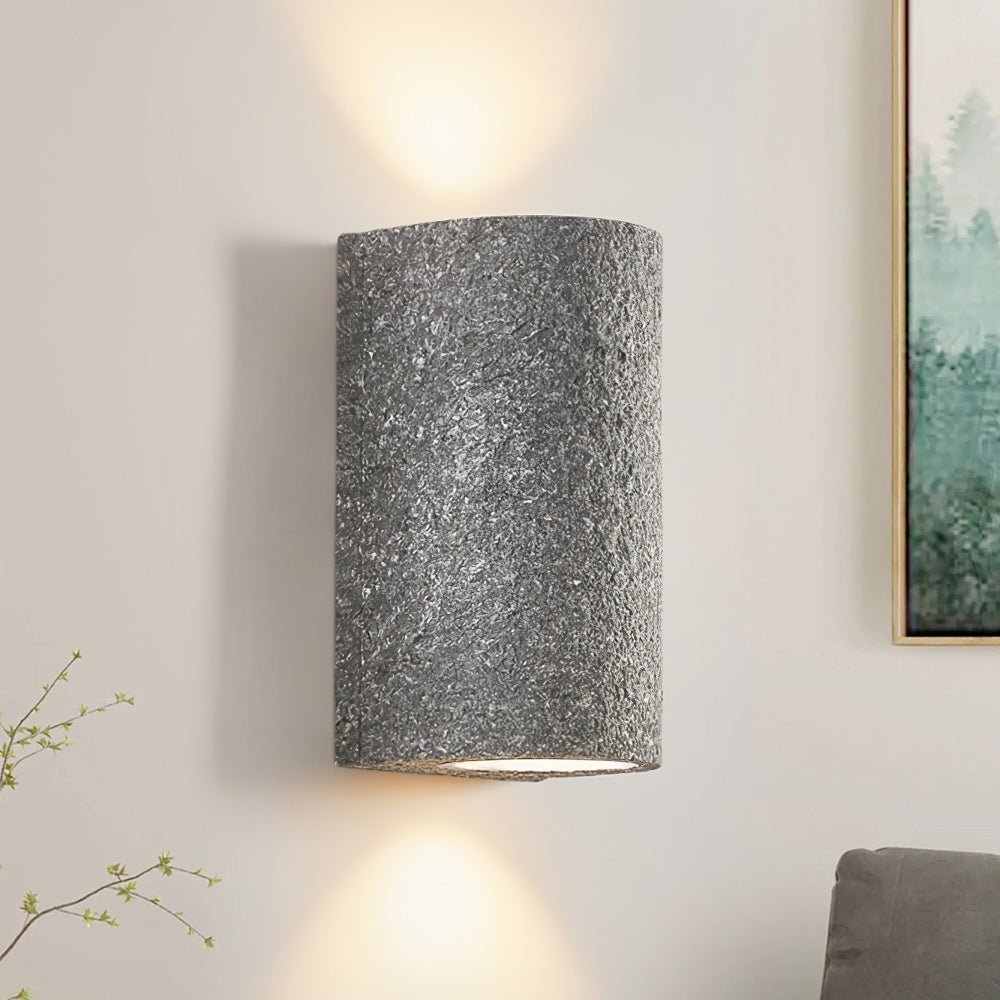 Cemento | Elegant Modern LED Cylinder Wall Sconce for Home Decor 1