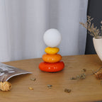 Cerulean Glow | Stylish Modern Triple Gourd Table Lamp for Living Room 8