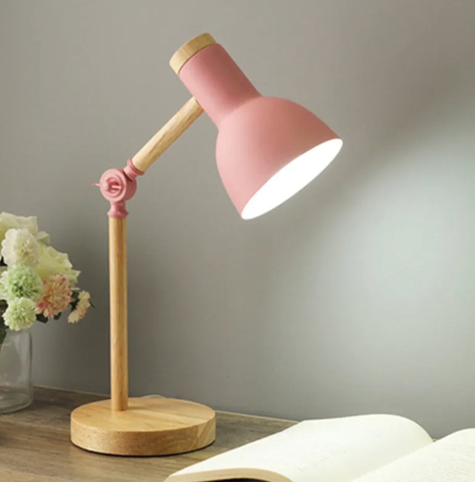 Charming Colorful Nordic Table Lamp for Kids Reading 0