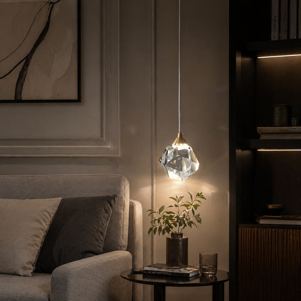 Stunning Elegant Crystal Glass Pendant Light Fixture