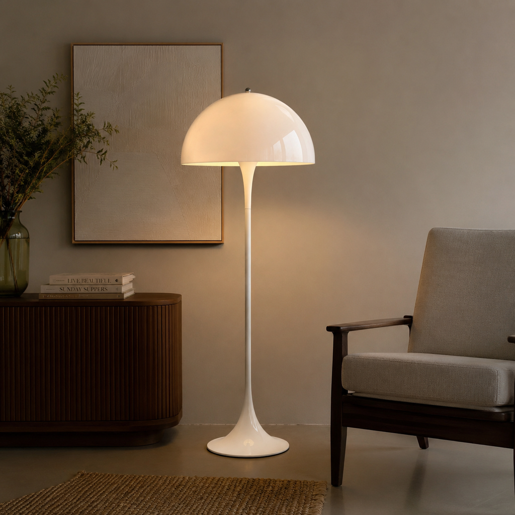 Organic Glow | Elegant Modern Acrylic Standing Floor Lamp