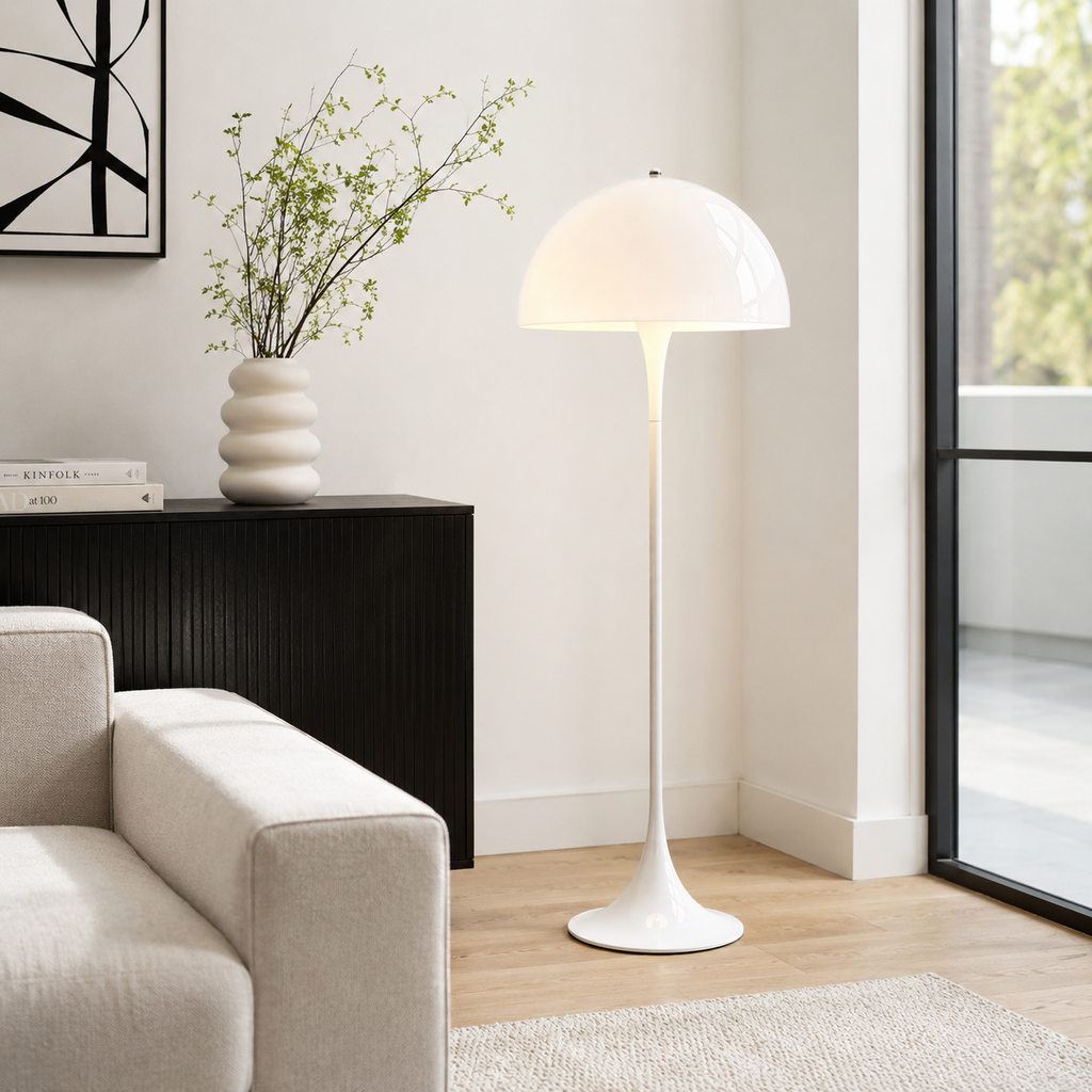 Organic Glow | Elegant Modern Acrylic Standing Floor Lamp