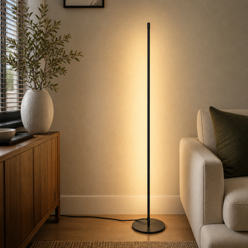 Modern & Elegant Slim LED Floor Lamp for Living Room Decor
