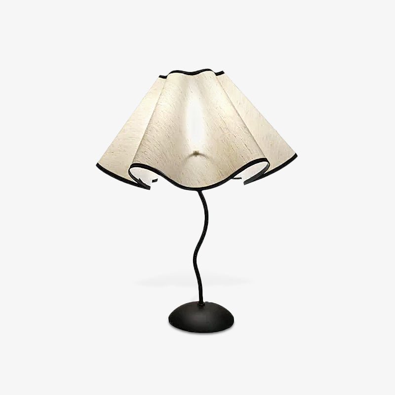 Cora | Elegant Vintage Black Pleated Table Lamp for Bedside or Living Room 1