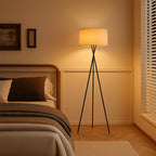 ElysianGlow | Modern Elegant Silk Standing Floor Lamp for Living Room 0