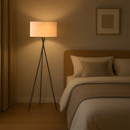 ElysianGlow | Modern Elegant Silk Standing Floor Lamp for Living Room 2