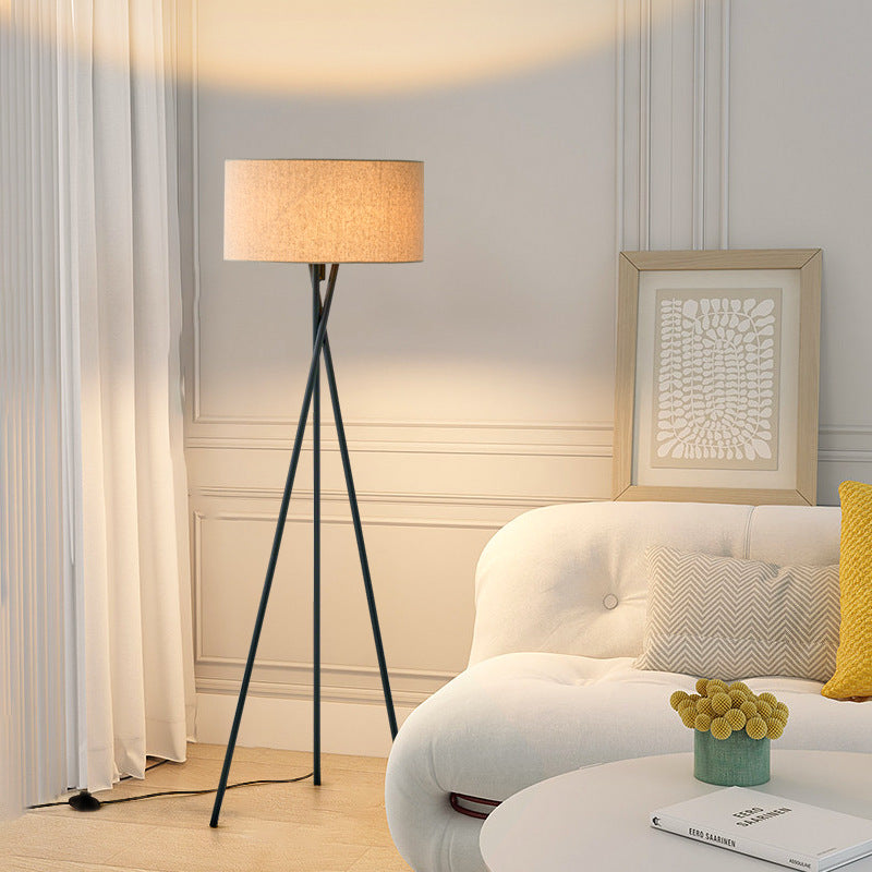 ElysianGlow | Modern Elegant Silk Standing Floor Lamp for Living Room 3