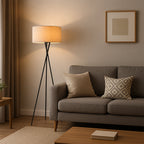 ElysianGlow | Modern Elegant Silk Standing Floor Lamp for Living Room 4