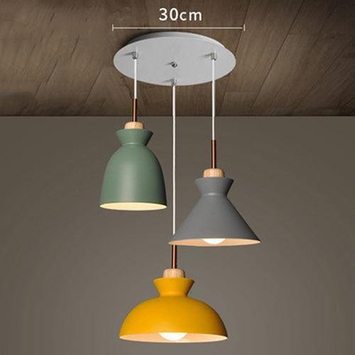 FloralGlow | Colorful Playful Metal Kitchen Pendant Light Fixture 0