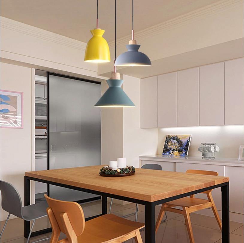 FloralGlow | Colorful Playful Metal Kitchen Pendant Light Fixture 4