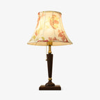 Floral Elegance | Sophisticated Walnut Base Table Lamp for Bedroom 0