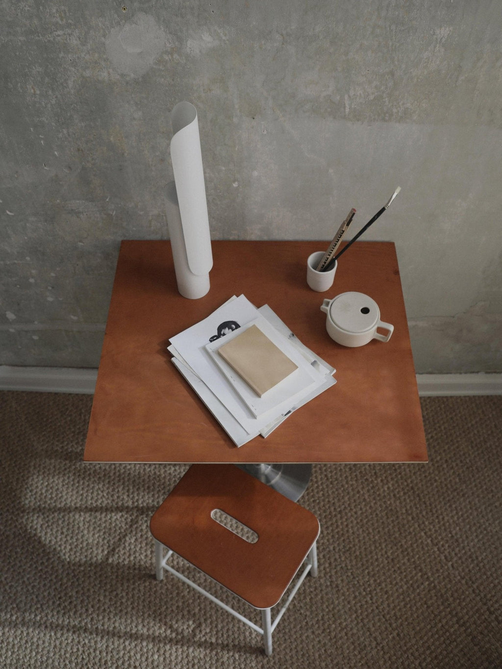 Geometric Elegance | Modern Adjustable LED Table Lamp for Bedside or Desk 8